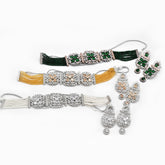 Yukti American Diamond Choker Set Yellow - The Pashm